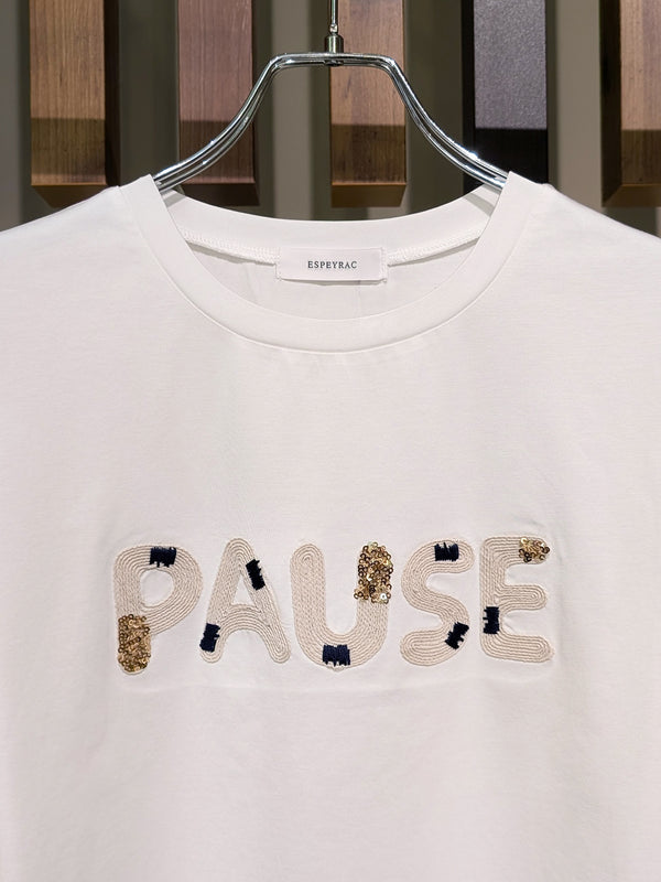 クールタッチコード刺繍スパンコールT