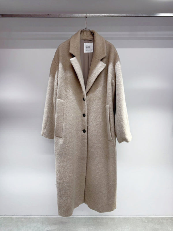 ウールシャギーロングコート