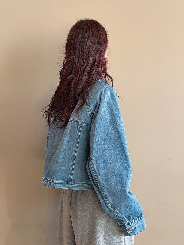 デニムブルゾン