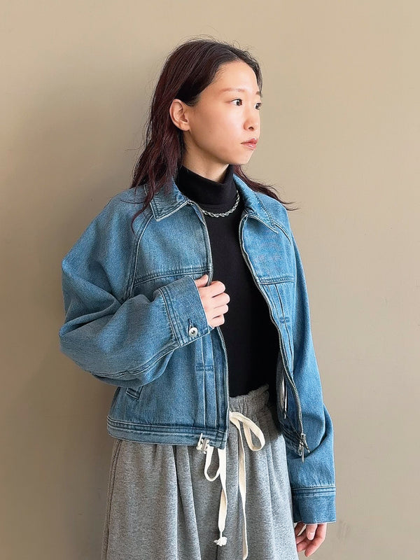 デニムブルゾン