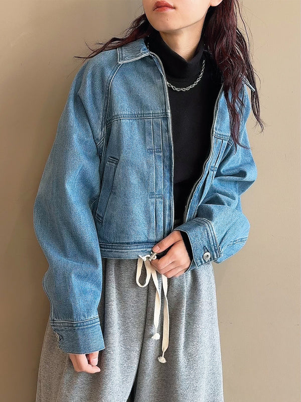 デニムブルゾン
