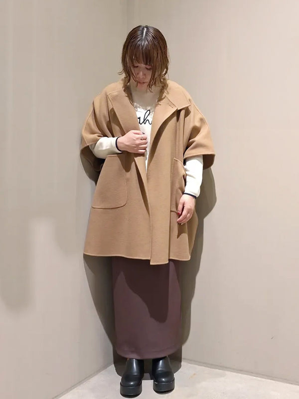 メルトンポンチョコート