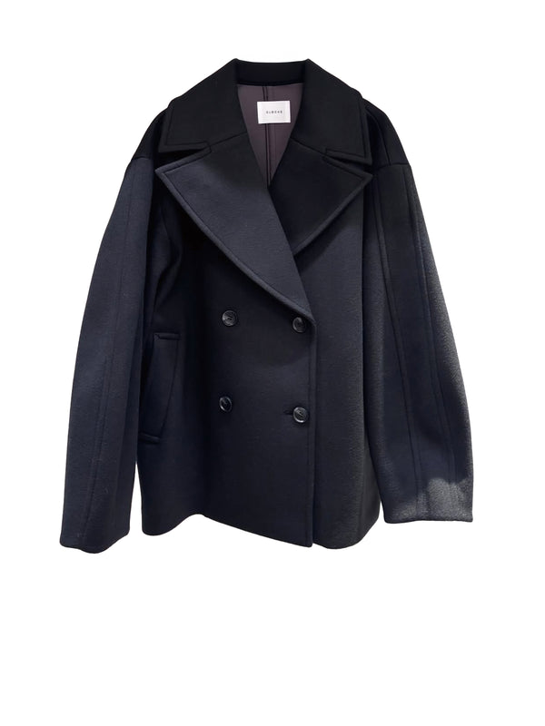 防風ウールライクダブルコート