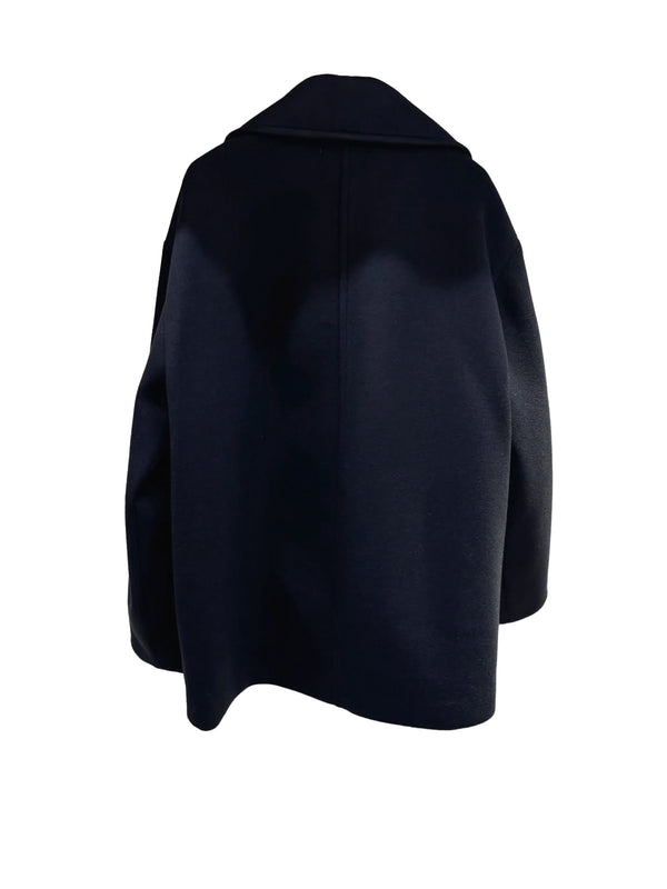 防風ウールライクダブルコート