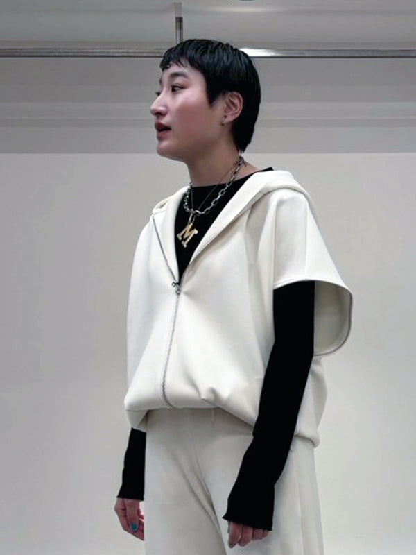 ダンボールニットフーディベスト