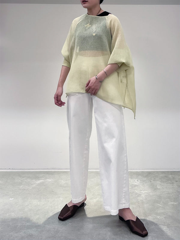 オーバーサイズメッシュブラウス