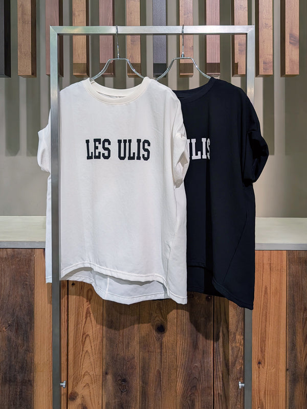 LESULISロゴ布帛Tシャツ