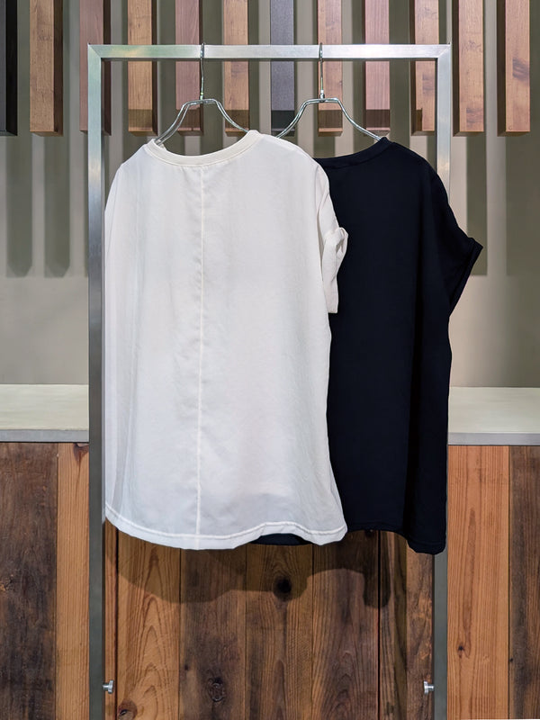 LESULISロゴ布帛Tシャツ