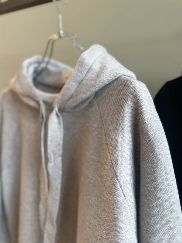 KNIT HOODIE GEORGETTE INNER SET