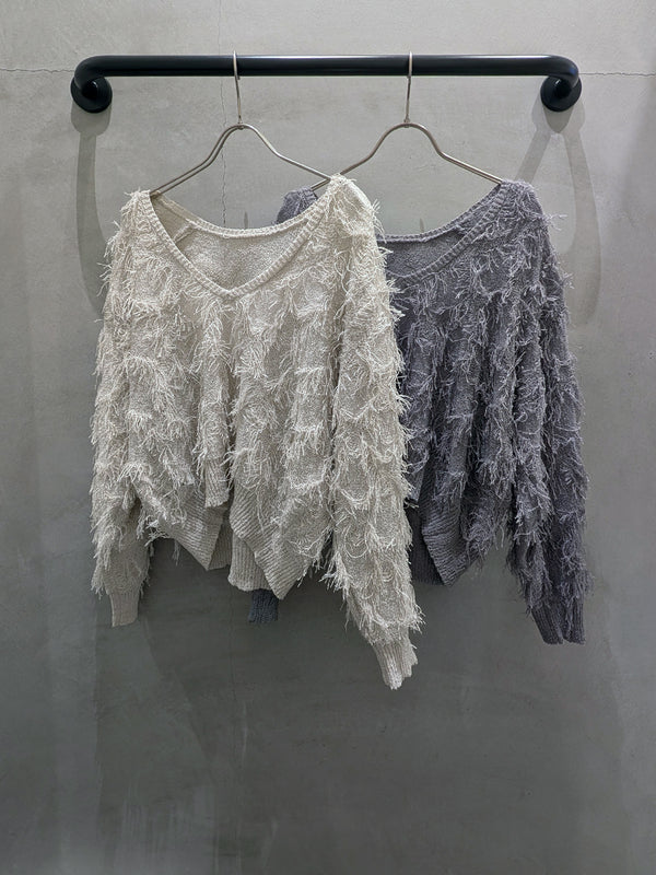 カットジャガードVネックPO