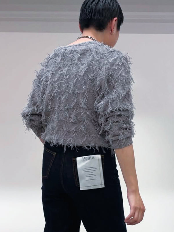 カットジャガードVネックPO