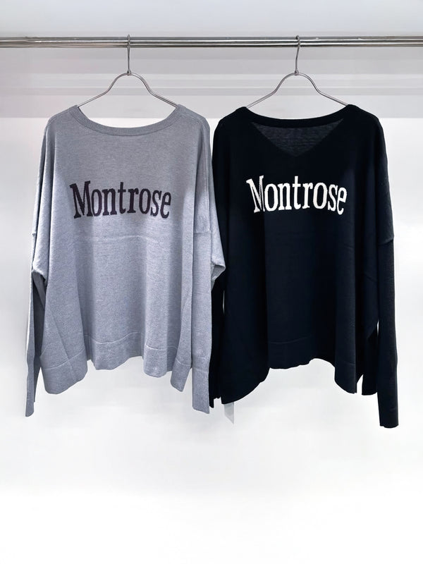 Montrose前後着用ロゴニット