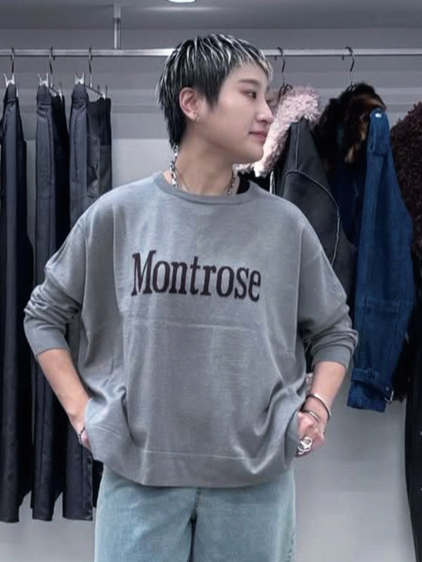 Montrose前後着用ロゴニット