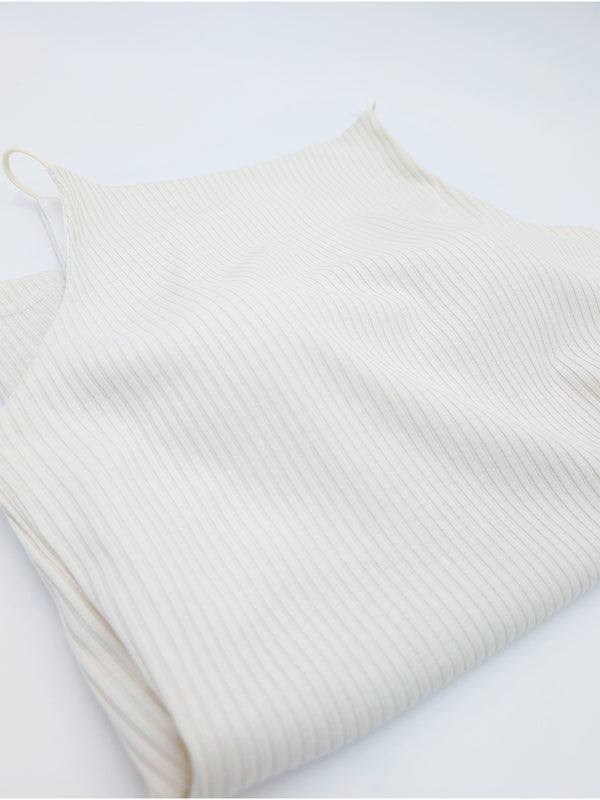 カップ付きリブキャミ