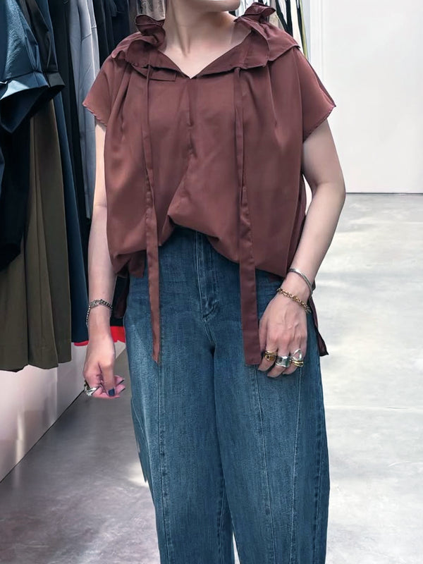 ERIMAKIマシンウォッシャブルブラウス