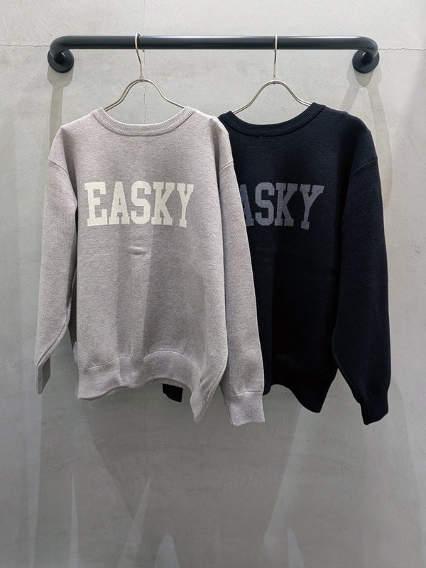 EASKY前後着用ニットカーディガン