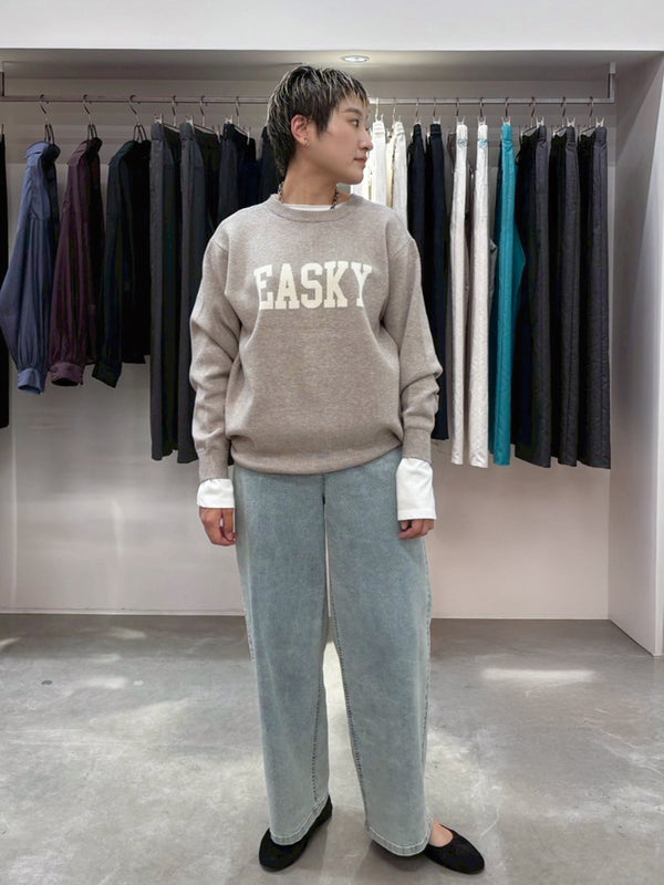 EASKY前後着用ニットカーディガン