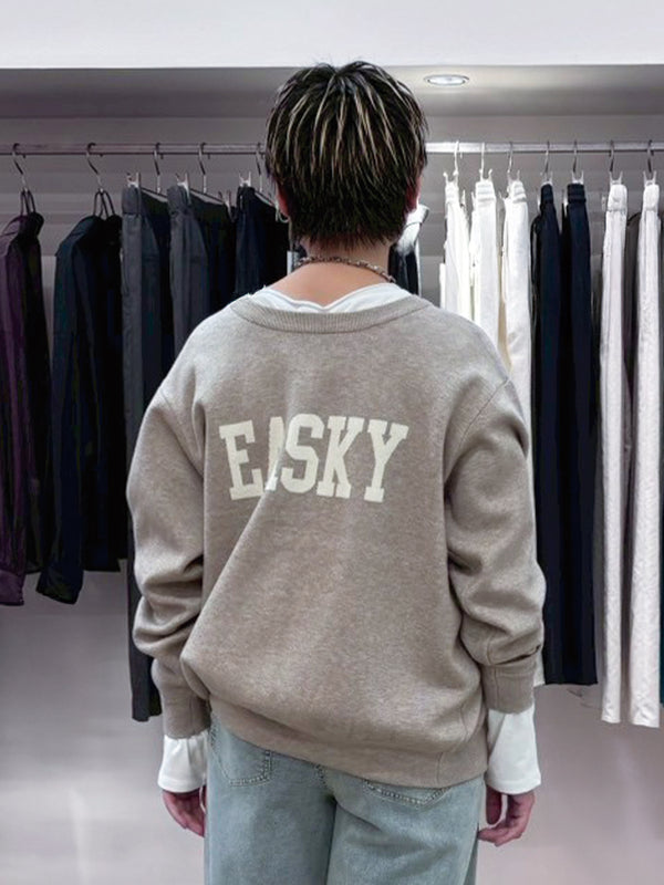 EASKY前後着用ニットカーディガン