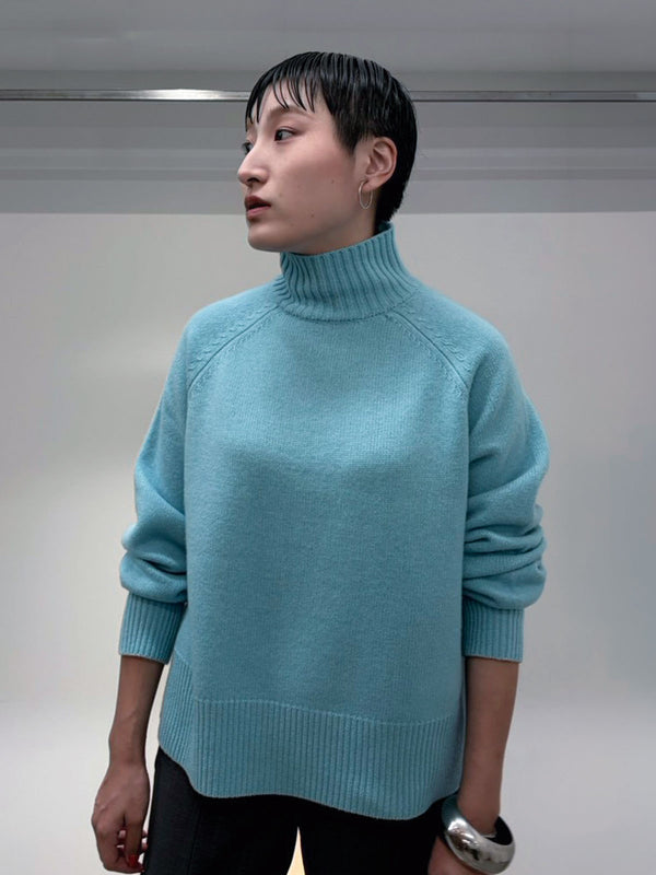 WOOL 100% TURTLE KNIT