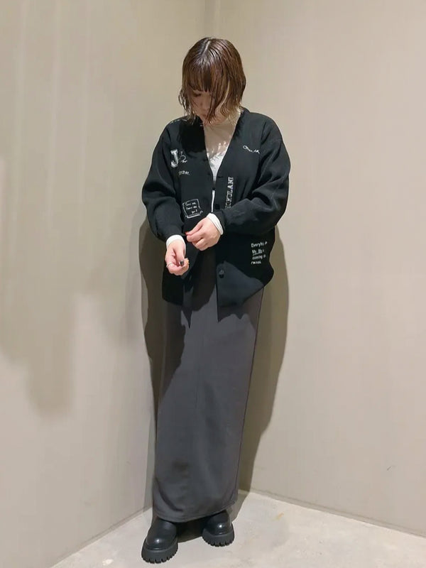 メッセージニットカーディガン