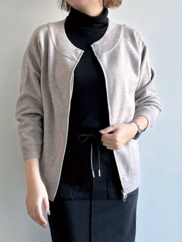 前後着用PORIロゴジップカーデ