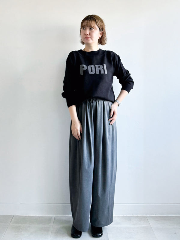 前後着用PORIロゴジップカーデ