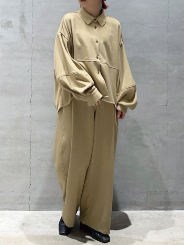 COCOON LIKE WOOL SHIRT