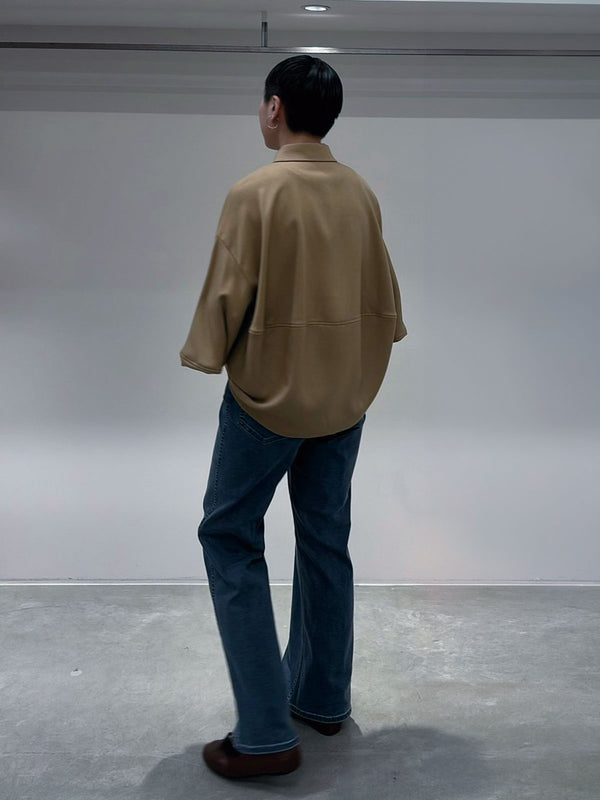 COCOON LIKE WOOL SHIRT
