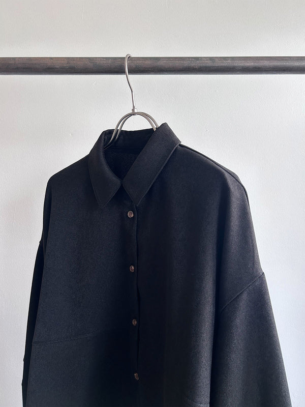 COCOON LIKE WOOL SHIRT