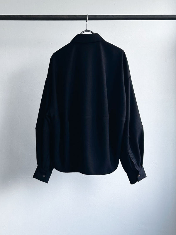 COCOON LIKE WOOL SHIRT