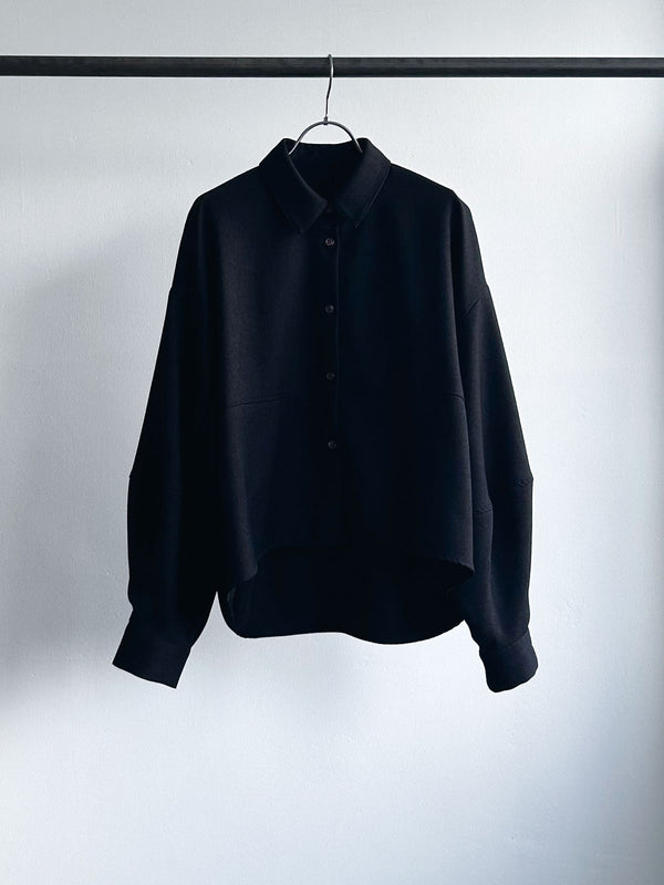 COCOON LIKE WOOL SHIRT