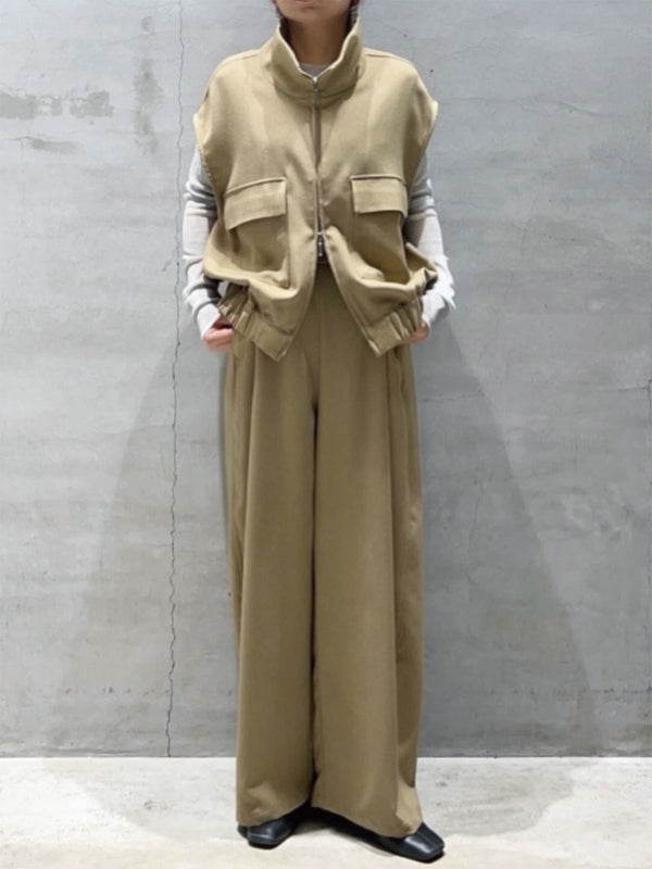 COCOON LIKE WOOL VEST