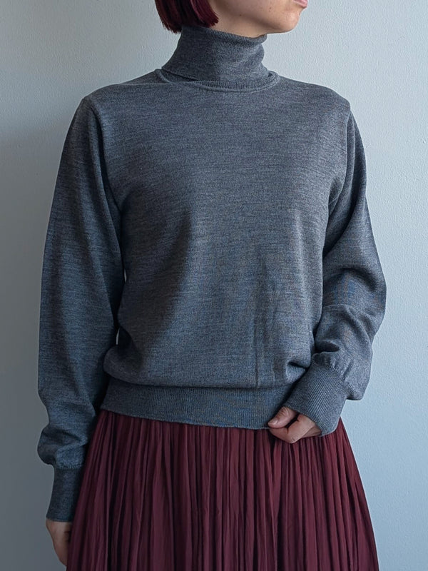 キャッシュウールタートルニット