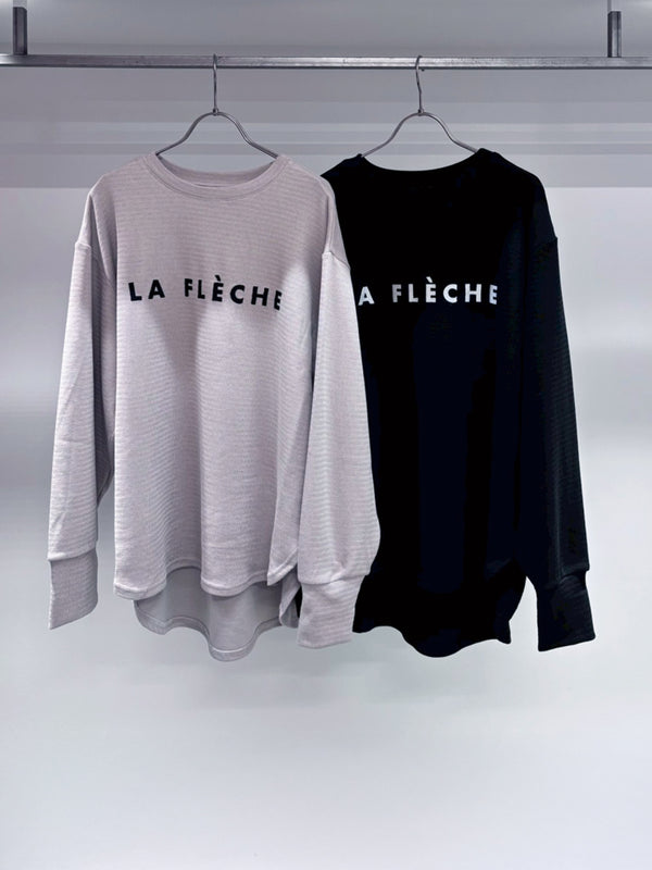 LAFLECHEロゴウェーブニット