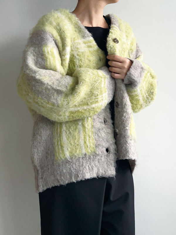BIG SHAGGY CHECK KNIT CD