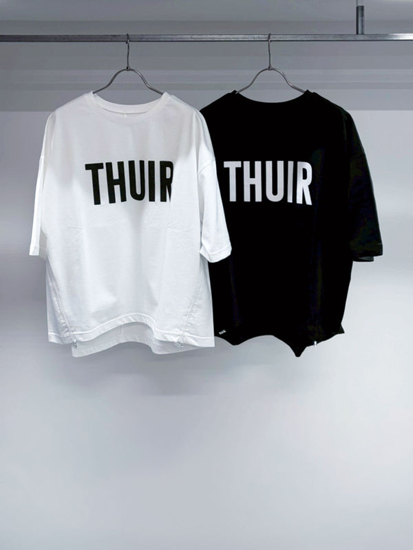 サイドドロストTHUIRロゴTシャツ
