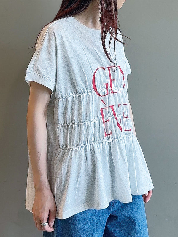 GENEVEシャーリングTシャツ
