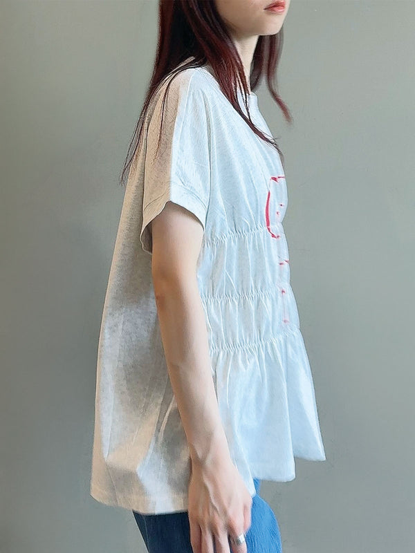 GENEVEシャーリングTシャツ