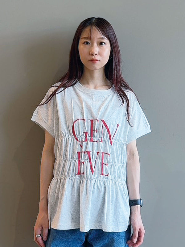 GENEVEシャーリングTシャツ