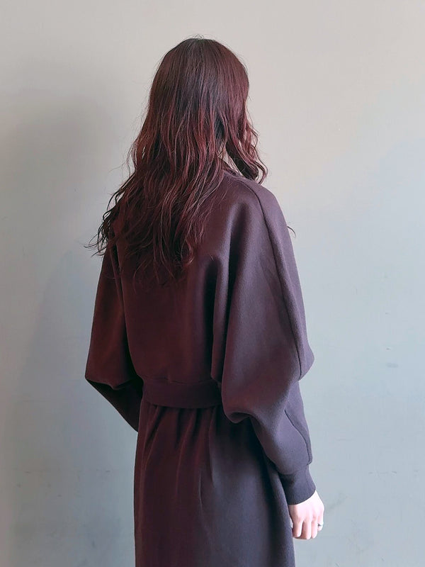 ハーフジップニットセットアップ