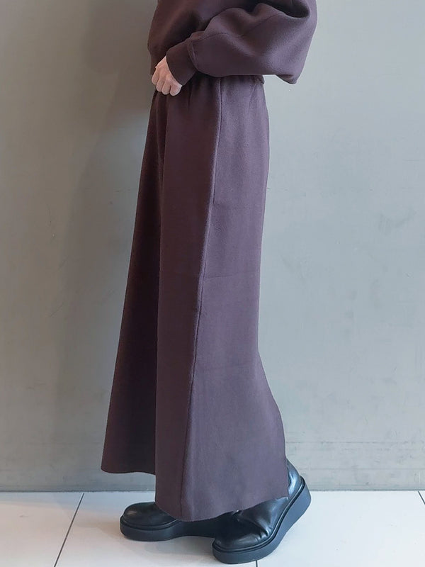 ハーフジップニットセットアップ