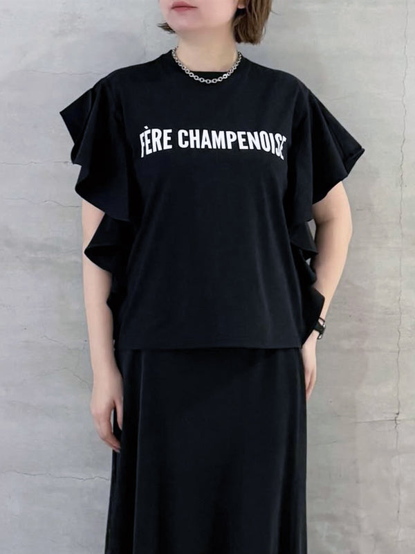 FERECAHMPENOISE袖フレアTシャツ
