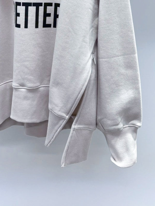 EASYBUTBETTER裏起毛トレーナー