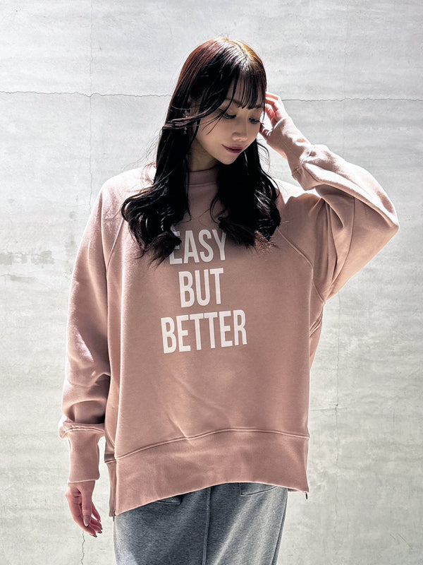 EASYBUTBETTER裏起毛トレーナー