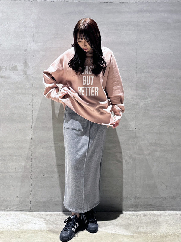 EASYBUTBETTER裏起毛トレーナー