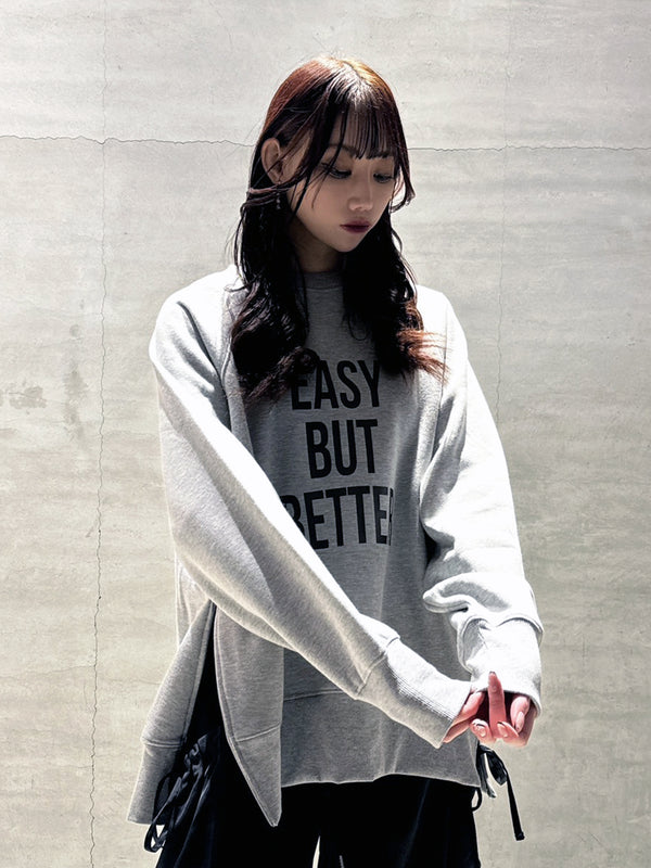 EASYBUTBETTER裏起毛トレーナー