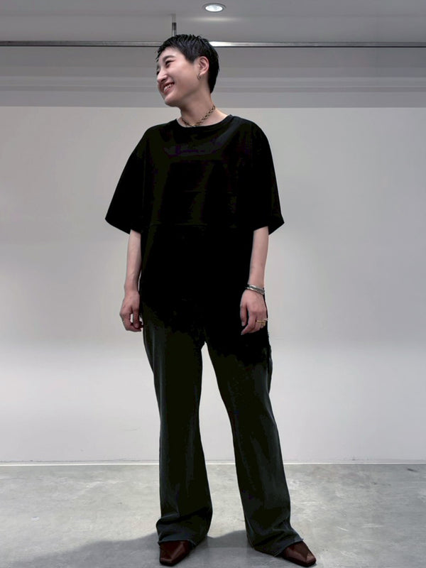 アシンメトリーレースTシャツ