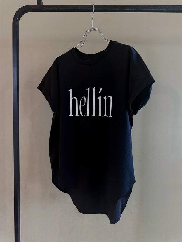 布帛ドッキングhellinロゴＴ