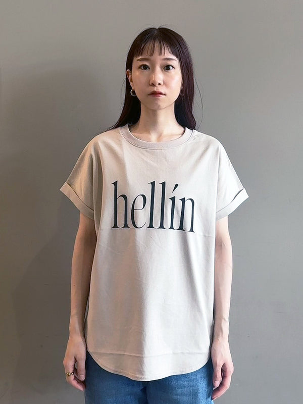 布帛ドッキングhellinロゴＴ