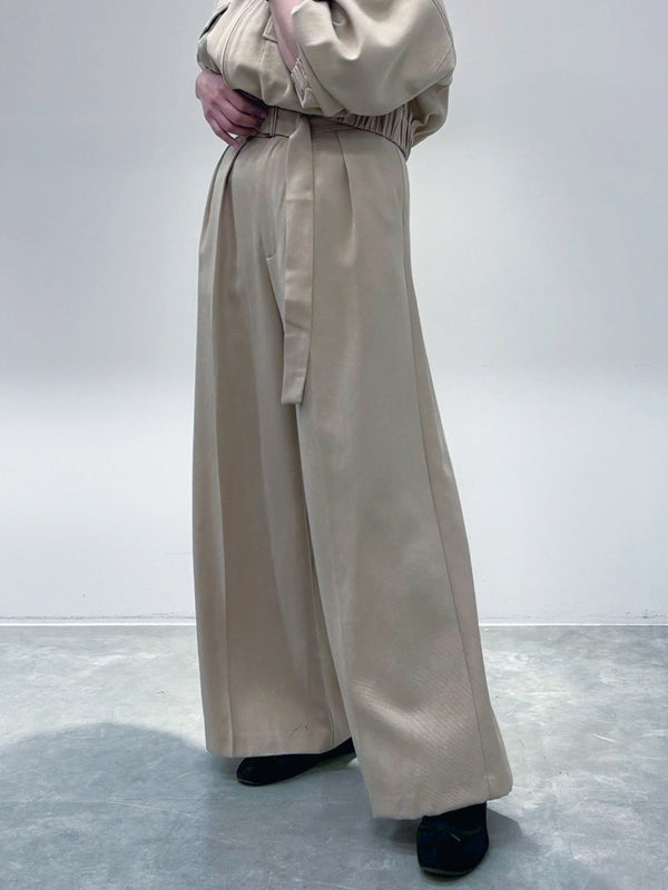 ベルトワイドパンツ